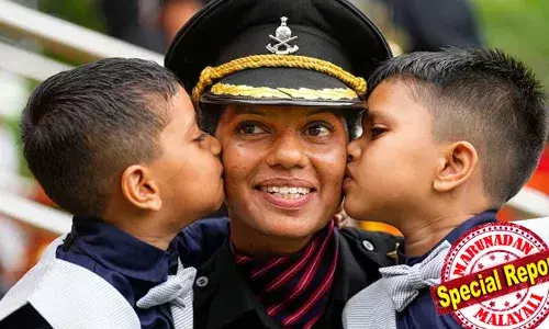 നാല് വര്‍ഷം മുന്‍പ് ഭര്‍ത്താവായ ക്യാപ്റ്റന്‍ മരിക്കുമ്പോള്‍ ഗര്‍ഭിണി; ഇരട്ടകുഞ്ഞുങ്ങള്‍ക്കായി ആത്മധൈര്യം വീണ്ടെടുത്തു; ഉഷാ റാണി ഇനി സൈന്യത്തിന്റെ ഭാഗമായ ധീരവനിത