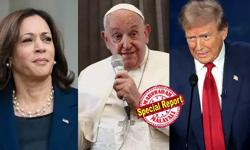 ഒരാള്‍ അഭയാര്‍ത്ഥികളെ പുറത്താക്കുന്നയാള്‍; രണ്ടാമത്തെയാള്‍ കുട്ടികളെ കൊല്ലുന്നയാള്‍; കുറഞ്ഞ തിന്മ തെരഞ്ഞെടുക്കുകയെന്നത് മാത്രമാണ് വഴി; ട്രംപിനേയും കമലയേയും വിമര്‍ശിച്ച് മാര്‍പാപ്പ