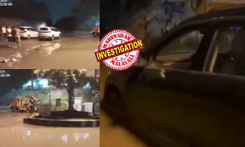 ഡല്‍ഹിയില്‍ വെള്ളക്കെട്ടില്‍ കാര്‍ മുങ്ങി; ബാങ്ക് മാനേജര്‍ക്കും കാഷ്യര്‍ക്കും ദാരുണാന്ത്യം