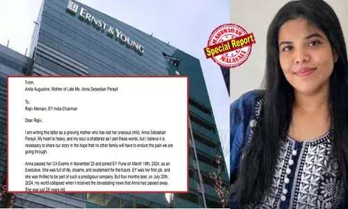 ശമ്പളത്തിന്റെ പ്രതിഫലം സ്വന്തം ജീവനാണെന്ന് അവളറിഞ്ഞില്ല; എന്റെ മകളുടെ മരണം ഈ മേഖലയിലെ വലിയ മാറ്റങ്ങള്‍ക്ക് വഴിവെക്കട്ടെ; നൊമ്പരമായി മകളുടെ കമ്പനി ചെയര്‍മാന് മലയാളിയായ അമ്മയുടെ കത്ത്