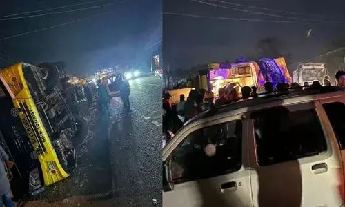 ബെംഗളൂരുവില്‍ നിന്നും കേരളത്തിലേക്ക് വന്ന സ്വകാര്യ ബസ് മറിഞ്ഞ് അപകടം; നിരവധി പേര്‍ക്ക് പരിക്ക്: ബസിലുണ്ടായിരുന്നതില്‍ ഭൂരിഭാഗവും മലയാളികള്‍