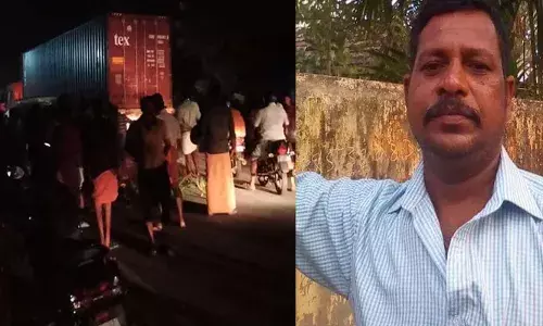 ഇറക്കമിറങ്ങുന്നതിനിടെ നിയന്ത്രണം തെറ്റി ബസിന് അടിയിലേക്ക് തെറിച്ചു വീണു; ചേര്‍ത്തലയില്‍ ബസ് ദേഹത്ത് കൂടി കയറി ഇറങ്ങി ബൈക്ക് യാത്രികന് ദാരുണാന്ത്യം