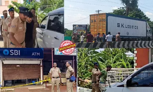 കണ്ടെയ്‌നറിലേക്ക് കാര്‍ ഓടിച്ചുകയറ്റി രക്ഷപ്പെടുന്നത് ഹരിയാന കൊള്ളസംഘത്തിന്റെ പതിവ് രീതി; നാമക്കലില്‍ വച്ച് കണ്ടെയ്‌നര്‍ അപകടത്തില്‍ പെട്ടത് പണിയായി; തമിഴ്‌നാട് പൊലീസിന്റെ സിനിമാ സ്റ്റൈല്‍ ചേസിങ്ങും; തൃശൂര്‍ എടിഎം കവര്‍ച്ചാ സംഘം കുടുങ്ങിയത് ഇങ്ങനെ