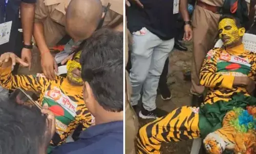 ബംഗ്ലാദേശ് ആരാധകന്‍ ടൈഗര്‍ റോബി തല്ലുകൊണ്ട് ആശുപത്രിയില്‍; അടിവയറ്റില്‍ തൊഴിച്ചെന്ന് റോബി, ആരോപണം നിഷേധിച്ച് പോലീസ്