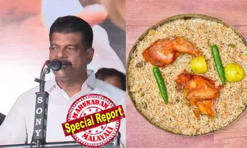 എല്ലാര്‍ക്കും മന്തി മതി, തലയില്ലാത്ത മന്തി.. തലയുള്ള മന്തി... എല്ലാം അടിച്ചു കഴിഞ്ഞ് രണ്ട് ഫുട്‌ബോളിന്റെ അത്ര ഉണ്ട് ഓരോരുത്തരുടെ വയര്‍!    കുഴിമന്തിക്കെതിരെ ആഞ്ഞടിച്ച് അന്‍വര്‍; ഐസ്‌ക്രീം പൊരിച്ചതും വില്ലന്‍...!!