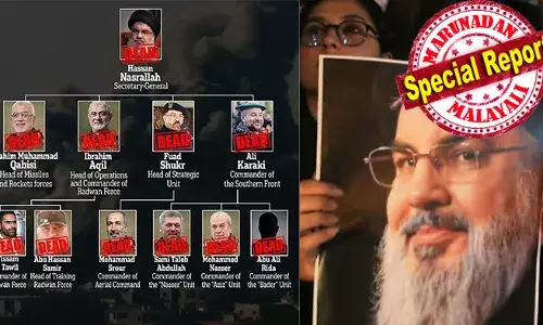 ഹിസ്ബുള്ള ആസ്ഥാനം തകര്‍ത്ത് ഇസ്രായേല്‍ കൊന്നൊടുക്കിയത് നസ്‌റുള്ള അടക്കം ഇരുപതോളം ഉയര്‍ന്ന ഹിസ്ബുള്ള നേതാക്കളെ; പകരം നേതാവിനെ തിരഞ്ഞെടുക്കുന്ന കാര്യത്തിലും അനിശ്ചിതത്വം; ഇറാനുമായുള്ള ആശയവിനിമയം തകര്‍ന്നതോടെ മുന്‍പോട്ട് നീങ്ങാനാവാതെ കിതച്ച് ഭീകരര്‍; കലിയടങ്ങാതെ വ്യോമാക്രമണം തുടര്‍ന്ന് ഇസ്രായേല്‍