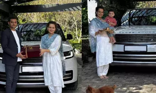 മുംബൈ ബംഗ്ലാവ് 32 കോടി രൂപയ്ക്ക് വിറ്റതിന് പിന്നാലെ മൂന്ന് കോടിയുടെ ലാന്‍ഡ് റോവര്‍ റേഞ്ച് റോവര്‍ സ്വന്തമാക്കി: ആരധി ഉഴിഞ്ഞ് സ്വീകരിച്ച് കങ്കണയും കുടുംബവും