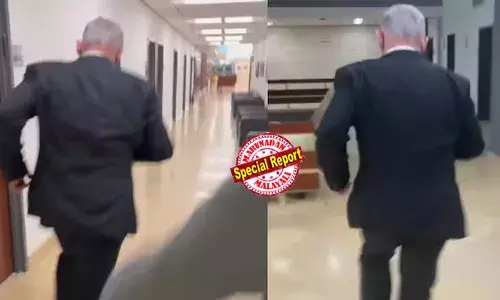 ഇറാന്റെ മിസൈലാക്രമണത്തിനിടെ നെതന്‍യ്യാഹു ബങ്കറില്‍ ഓടിയൊളിച്ചോ? ഇസ്രയേല്‍ പ്രധാനമന്ത്രിക്ക് ഒളിച്ചിരിക്കാന്‍ ഒരുസ്ഥലം കൊടുക്കൂ എന്ന് പരിഹസിച്ച് ഇറാന്‍ അനുകൂല സോഷ്യല്‍ മീഡിയ; വീഡിയോയില്‍ കാണുന്ന പോലെ നെതന്‍യ്യാഹു ഒളിച്ചിരുന്നോ?