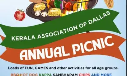 കേരള അസോസിയേഷന് ഓഫ് ഡാളസ് വാര്ഷിക പിക്നിക് ഒക്ടോബര് 12, ശനിയാഴ്ച കേരള അസോസിയേഷന് ഓഫ് ഡാളസ് വാര്ഷിക പിക്നിക് ഒക്ടോബര് 12, ശനിയാഴ്ച
