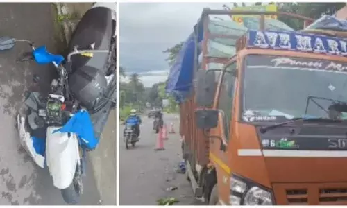 കിളിമാനൂരിൽ മിനി ലോറിയുടെ പിന്നിൽ ഇരുചക്ര വാഹനം ഇടിച്ച് കയറി; അപകടത്തിൽ 2 പേർക്ക് ദാരുണാന്ത്യം