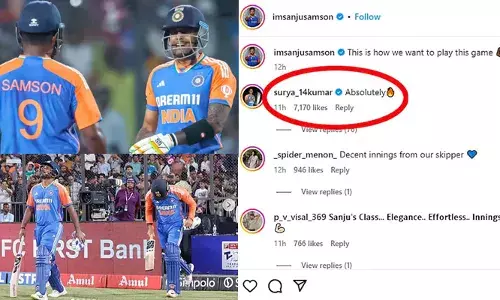 ഞങ്ങള്‍ ഇങ്ങനെയാണ് ഈ ഗെയിം കളിക്കാന്‍ ആഗ്രഹിക്കുന്നതെന്ന് ഇന്‍സ്റ്റഗ്രാം പോസ്റ്റില്‍ സഞ്ജു; മലയാളി താരത്തെ പിന്തുണച്ച് സൂര്യകുമാര്‍ യാദവ്; ഇരുവരുടെയും പ്രതികരണങ്ങള്‍ ഏറ്റെടുത്ത് ആരാധകര്‍