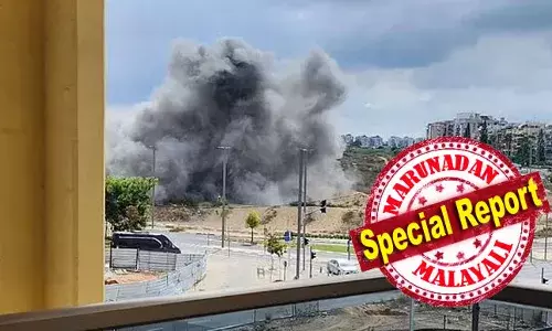 ഇറാന്റെ ക്രൂരതയോട് ഇസ്രായേല്‍ സംയമനം പാലിച്ചപ്പോള്‍ ടെല്‍ അവീവിലേക്ക് മിസൈല്‍ അയച്ച് ഒക്ടോബര്‍ ഏഴ് ആഘോഷിച്ച് ഹിസ്ബുള്ള; ഹൈഫയേയും വിറപ്പിച്ച് ഹിസ്ബുള്ളയുടെ മിസൈലുകള്‍; പതിവ് പോലെ എല്ലാം തകര്‍ത്ത് ഇസ്രായേല്‍ പ്രതിരോധം