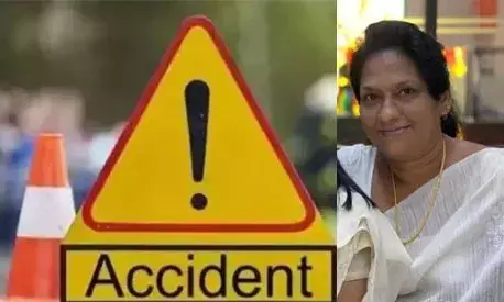 ടിപ്പര്‍ ലോറി തട്ടി സ്‌കൂട്ടറില്‍ നിന്ന് വീണു: ലോറിയുടെ പിന്‍ചക്രം തലയിലൂടെ കയറിയിറങ്ങി വീട്ടമ്മയ്ക്ക് ദാരുണാന്ത്യം