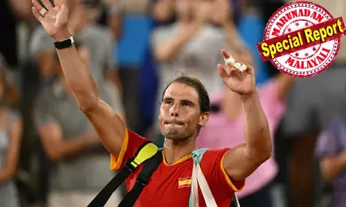 കളിമണ് കോര്ട്ടിലെ രാജകുമാരന്, ഏറ്റവും കൂടുതല് ഗ്രാന്ഡ് സ്ളാം കിരീടം നേടുന്ന പുരുഷ താരം, റാക്കറ്റുകൊണ്ട് കോര്ട്ടില് കവിത എഴുതിയവന്; വി മിസ് യൂ റാഫേ......., കളിമണ് കോര്ട്ടിലെ രാജകുമാരന്, ഏറ്റവും കൂടുതല് ഗ്രാന്ഡ് സ്ളാം കിരീടം നേടുന്ന പുരുഷ താരം, റാക്കറ്റുകൊണ്ട് കോര്ട്ടില് കവിത എഴുതിയവന്; വി മിസ് യൂ റാഫേ.......,