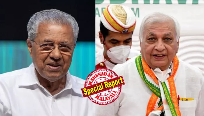 ദേശദ്രോഹ കുറ്റകൃത്യം നടന്നെങ്കില് അത് മുഖ്യമന്ത്രി അറിയിക്കണമായിരുന്നു; മുഖ്യമന്ത്രിയുടെ വിശ്വാസ്യത നഷ്ടമായി; ഗവര്ണറെ സര്ക്കാര് ഇരുട്ടില് നിര്ത്തുന്നു; ഹിന്ദു പത്രത്തിലെ അഭിമുഖം വീണ്ടും ആയുധമാക്കി ആരിഫ് മുഹമ്മദ് ഖാന് ദേശദ്രോഹ കുറ്റകൃത്യം നടന്നെങ്കില് അത് മുഖ്യമന്ത്രി അറിയിക്കണമായിരുന്നു; മുഖ്യമന്ത്രിയുടെ വിശ്വാസ്യത നഷ്ടമായി; ഗവര്ണറെ സര്ക്കാര് ഇരുട്ടില് നിര്ത്തുന്നു; ഹിന്ദു പത്രത്തിലെ അഭിമുഖം വീണ്ടും ആയുധമാക്കി ആരിഫ് മുഹമ്മദ് ഖാന്