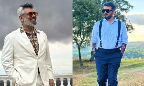 സോള്‍ട്ട് ആന്‍ഡ് പെപ്പറിന് വിട; സ്റ്റൈലിഷ് ലുക്കില്‍ തല: ഗുഡ് ബാഡ് അഗ്ലി ചിത്രത്തില്‍ അജിത്തിന്റെ ലുക്ക് പുറത്ത് വിട്ട് സംവിധായകന്‍