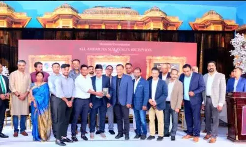 പാണക്കാട് സയ്യിദ് സാദിഖലി തങ്ങള്‍ക്കും ഹാരിസ് ബീരാനും ന്യൂജെഴ്‌സിയില്‍ സ്വീകരണം