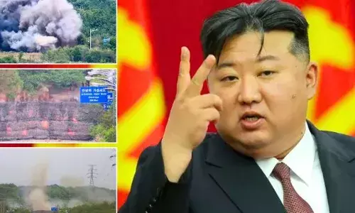 ഇനി അവരുമായി ഒരു ബന്ധവും വേണ്ട; ചാര ഡ്രോണുകൾ അയച്ചതിൽ പക; തെക്കന്‍ കൊറിയയിലേക്കുള്ള പ്രധാന റോഡുകള്‍ ബോംബിട്ട് തകര്‍ത്ത് കിം ജോങ് ഉന്‍; ഭീതിയോടെ ജനങ്ങൾ