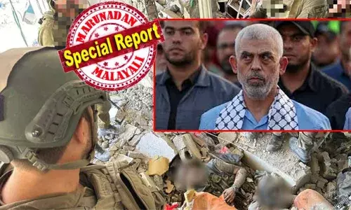 ഇസ്രയേല്‍ ജയിലില്‍ ആയിരുന്നപ്പോള്‍ എടുത്തുവെച്ച ഡി എന്‍ എ പരിശോധിച്ച് ഉറപ്പിച്ച ശേഷം പ്രഖ്യാപനം; കൈ ഇല്ലാതെ അവശനായി ഇരിക്കുന്ന സിന്‍വറുടെ മേല്‍ ബോംബ് വീഴുന്ന ഡ്രോണ്‍ ദൃശ്യങ്ങള്‍ വരെ പുറത്ത്; ഹമാസ് തലവന്റെ മരണം പുറത്തുവിട്ടത് കരുതലോടെ