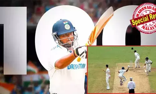 പന്തിനെ രക്ഷിക്കാന്‍ മിയാന്‍ദാദിന്റെ തവള ചാട്ടം; പിച്ചിനെ കുറുകെ നോ...നോ...നോ പറഞ്ഞു ചാടി ഋഷഭിന്റെ അശ്രദ്ധയെ ശ്രദ്ധയാക്കി; പവര്‍ ഷോട്ടുകള്‍ക്കൊപ്പം ബാക്ഫുട്ടില്‍ പിഴക്കാത്ത സ്‌ട്രൈറ്റ് ബാറ്റ് പ്രതിരോധം; കരുതലിന്റെ പര്യായമായി ചിന്നസ്വാമിയില്‍ സര്‍ഫ്രാസ് ഖാന്‍; കവീസിന്റെ മുഖത്ത് വാട്ടമെത്തിച്ച് ഇന്ത്യന്‍ പവര്‍ ബോയ്‌