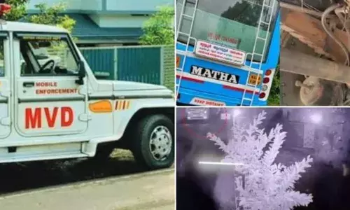 ബസിന് ഫിറ്റ്നസ് നൽകിയില്ല; മോട്ടോര്‍ വാഹന വകുപ്പ് ഉദ്യോഗസ്ഥന്റെ വീട്ടിൽ കയറി ഭീഷണി; അറസ്റ്റിലായ ബസ് ജീവനക്കാരെ ജാമ്യത്തില്‍ വിട്ടു