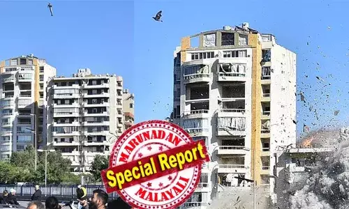 തെളിഞ്ഞ ആകാശത്ത് നിന്ന് നിലംപതിച്ചത് അത്യുഗ്രന്‍ റോക്കറ്റ്; നെഞ്ച് വിരിച്ചു നിന്ന ബഹുലനില കെട്ടിടം തവിടുപൊടി; ബെയ്‌റൂട്ടിലെ ഇസ്രായേല്‍ വ്യോമാക്രമണത്തില്‍ ഭയപ്പെടുത്തുന്ന ദൃശ്യങ്ങള്‍ പുറത്ത്: ചര്‍ച്ചകള്‍ നിന്നിട്ടും യുദ്ധം തുടര്‍ന്ന് ഇസ്രായേല്‍ സേന