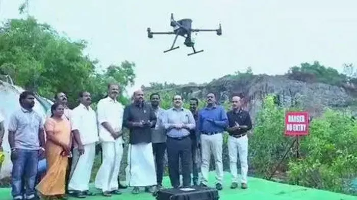 അനധികൃത ഖനന പ്രവര്ത്തനങ്ങള്ക്ക് തടയിടാന് ഡ്രോണ് സര്വേ; കേരള മിനറല് ഡ്രോണ് ലിഡാര് സര്വേ പ്രൊജക്ടിന് സംസ്ഥാനത്ത് തുടക്കമായി; രാജ്യത്ത് ആദ്യമായി ഡ്രോണ് ലിഡാര് സര്വേ അനധികൃത ഖനന പ്രവര്ത്തനങ്ങള്ക്ക് തടയിടാന് ഡ്രോണ് സര്വേ; കേരള മിനറല് ഡ്രോണ് ലിഡാര് സര്വേ പ്രൊജക്ടിന് സംസ്ഥാനത്ത് തുടക്കമായി; രാജ്യത്ത് ആദ്യമായി ഡ്രോണ് ലിഡാര് സര്വേ