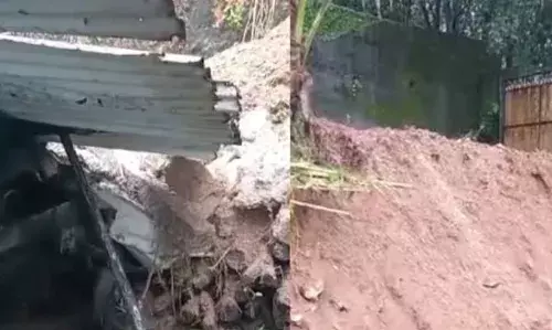 തിരുവനന്തപുരത്ത് ശക്തമായ മഴ; മതിലിടിഞ്ഞ് വാഹനങ്ങൾ മണ്ണിനടിയിലായി; വ്യാപക നാശനഷ്ടം