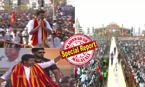 വിക്രവാണ്ടിയിലേക്ക് പുലര്‍ച്ചെ മുതല്‍ ഒഴുകി ആരാധകക്കൂട്ടം; എതിരാളികള്‍ക്ക് അസൂയ തോന്നുന്ന പടുകൂറ്റന്‍ റാലി; തിരക്കിനിടെ നൂറിലേറെപ്പേര്‍ കുഴഞ്ഞുവീണു; തമിഴക വെട്രി കഴകത്തിന്റെ ആദ്യ സമ്മേളനത്തില്‍ ദളപതിയുടെ മാസ് എന്‍ട്രി; റാമ്പിലൂടെ നടന്ന് അഭിവാദ്യം സ്വീകരിക്കല്‍; ഇതു വിജയ് യുടെ രാഷ്ട്രീയ പ്രവേശനത്തിന്റെ ആദ്യനാള്‍