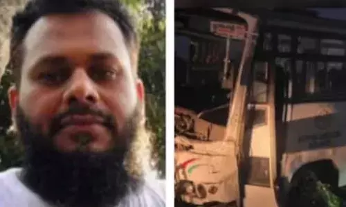 കർണാടകയിൽ കെഎസ്ആർടിസി ബസ് അപകടത്തിൽപ്പെട്ടു; ഡ്രൈവർ മരിച്ചു; അപകടം ബസ് നിയന്ത്രണം തെറ്റി ഡിവൈഡറിൽ ഇടിച്ച്