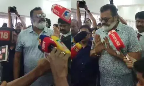 മൂവ് ഔട്ട്, മൂവ് ഔട്ട്...., ആംബുലന്‍സ് യാത്രയെക്കുറിച്ചുള്ള ചോദ്യത്തിന് മറുപടി നല്‍കാതെ സുരേഷ് ഗോപി; അന്വേഷണത്തെപ്പറ്റി ചോദിച്ചപ്പോള്‍ സിബിഐയെ വിളിക്കാം എന്ന് പരിഹാസവും