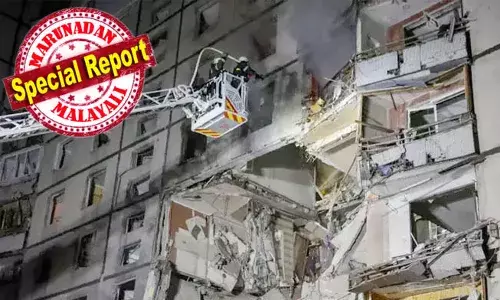 യുക്രെയ്‌നിലെ ഖാര്‍കിവില്‍ റഷ്യന്‍ വ്യോമാക്രമണം;  ഒരു കുട്ടി കൊല്ലപ്പെട്ടു; 29 പേര്‍ക്ക് പരിക്ക്; സഖ്യകക്ഷികളില്‍ നിന്ന് കൂടുതല്‍ സൈനിക സഹായം ആവശ്യപ്പെട്ടു സെലെന്‍സ്‌കി; ഉത്തര കൊറിയന്‍ സൈനികരെ റഷ്യയിലേക്ക് അയച്ചതും സംഘര്‍ഷ സാഹചര്യം സൃഷ്ടിക്കുന്നു