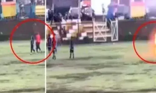 പെറുവിൽ ഫുട്ബോൾ മത്സരത്തിനിടെ ഇടിമിന്നലേറ്റ് അപകടം; ഒരാൾക്ക് ദാരുണാന്ത്യം; അഞ്ച് പേർക്ക് പരിക്ക്