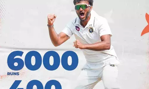 രഞ്ജി ട്രോഫിയില്‍ ആറായിരം റണ്‍സും 400 വിക്കറ്റും; അപൂര്‍വ നേട്ടം കൈവരിച്ച് കേരള താരം ജലജ് സക്‌സേന; ഉത്തര്‍ പ്രദേശ് 162 റണ്‍സിന് പുറത്ത്