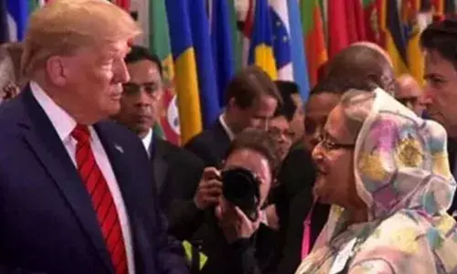 നിങ്ങളുടെ കീഴിൽ അമേരിക്ക- ബംഗ്ലാദേശ് ബന്ധം കൂടുതൽ ശക്തിപ്പെടും; സ്വന്തമാക്കിയത് ഉജ്ജ്വല വിജയം; ഡോണൾഡ് ട്രംപിന് ആശംസകൾ നേർന്ന് ബംഗ്ലാദേശ് മുൻ പ്രധാനമന്ത്രി ഷെയ്ഖ് ഹസീന