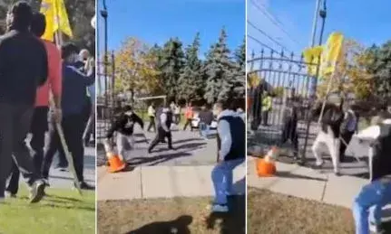 പ്രകോപനമുണ്ടാകുന്ന രീതിയിൽ സംസാരിച്ചു; കടുത്ത നടപടി; കാനഡയിൽ ഹിന്ദു ക്ഷേത്രത്തിന് നേരെ ഖാലിസ്ഥാൻ വാദികൾ ആക്രമണം നടത്തിയ സംഭവത്തിൽ ക്ഷേത്ര പൂജാരിയെ സസ്പെൻഡ് ചെയ്തു