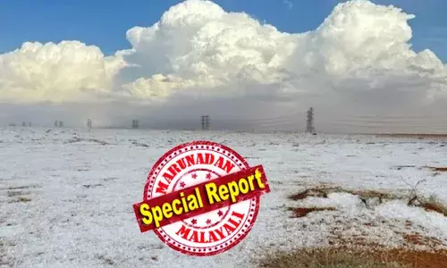 സൗദി അറേബ്യയിലെ മണലാരണ്യങ്ങളിൽ കൗതുകം ഉണർത്തി കനത്ത മഞ്ഞുവീഴ്ച; ഇത് ചരിത്രത്തിലാദ്യം; മനോഹര ദൃശ്യം പകർത്താൻ തിക്കുംതിരക്കും കൂട്ടി സഞ്ചാരികൾ; ചൂട് കാറ്റ് വീശിയടുത്ത് ഇന്ന് തണുത്തകാറ്റ്; ഭൂമി സ്വർഗമാകുന്ന അപൂർവ കാഴ്ച; കാലാവസ്ഥ വ്യതിയാനം അത്ഭുതമാകുമ്പോൾ...!