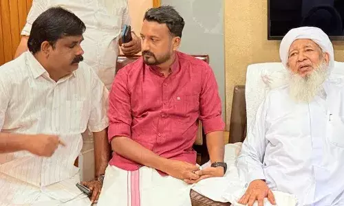 രാഹുല്‍ മാങ്കൂട്ടത്തില്‍ കാന്തപുരത്തെ സന്ദര്‍ശിച്ചു