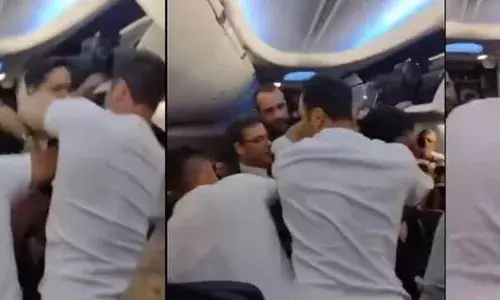 വിമാനം ലാൻഡ് ചെയ്യാൻ നിമിഷങ്ങൾ ബാക്കി; എമർജൻസി വാതിൽ തുറക്കാൻ യാത്രക്കാരന്റെ പരാക്രമം; വിമാനത്തിനുള്ളിൽ ഉന്തും തള്ളും; ഒടുവിൽ സംഭവിച്ചത്..!