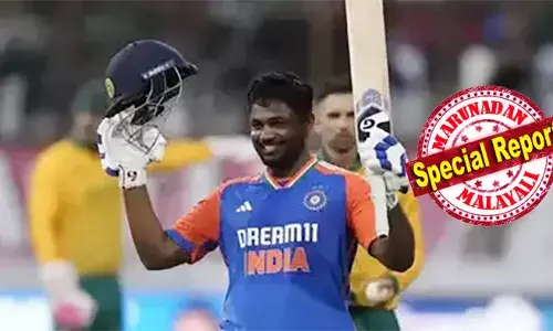കിങ്‌സ്‌മേഡില്‍ കിങായി സഞ്ജു സാംസണ്‍; പ്രോട്ടീസിനെ പൊരിച്ചു തട്ടുപൊളിപ്പന്‍ സെഞ്ച്വറി; 50 പന്തില്‍ 107 റണ്‍സുമായി തീപാറുന്ന ബാറ്റിംഗ്; ദക്ഷിണാഫ്രിക്കക്കെതിരെ ഒരു ഇന്ത്യക്കാരന്റെ ഏറ്റവും വേഗമേറിയ സെഞ്ച്വറി; ടി 20യില്‍ തുടര്‍ച്ചയായി സെഞ്ച്വറി നേടുന്ന ആദ്യ ഇന്ത്യക്കാരനെന്ന റെക്കോര്‍ഡും സഞ്ജുവിന്റെ പേരില്‍