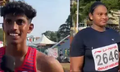 സംസ്ഥാന സ്കൂൾ കായികമേള 2024; സീനിയർ ആൺകുട്ടികളുടെ ലോങ്ജംപിൽ സ്വർണത്തിളക്കവുമായി മലപ്പുറത്തിൻ്റെ അഞ്ജയ്ദീപ്; പെൺകുട്ടികളുടെ ഡിസ്കസ് ത്രോയിൽ സ്വർണനേട്ടവുമായി ഹെനിൻ എലിസബത്ത്