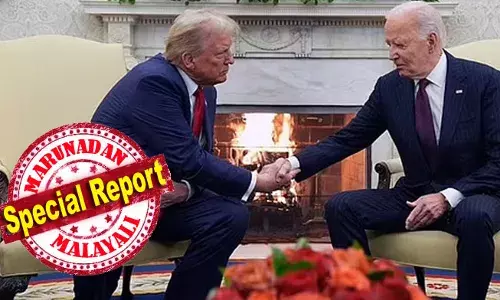 നാല് കൊല്ലത്തിനു ശേഷം ആദ്യമായി വൈറ്റ് ഹൗസിലെത്തിയ ട്രംപിനെ ശത്രുത മറന്ന് ഊഷ്മളമായി സ്വീകരിച്ച് ബൈഡന്‍; മനഃപൂര്‍വം എത്താതിരുന്ന ട്രംപിന്റെ ഭാര്യക്ക് സ്നേഹപൂര്‍വ്വം കത്ത് കൊടുത്ത് വിട്ട് ബൈഡന്റെ ഭാര്യ; കാലം മാറുമ്പോള്‍ സൗഹൃദം ചര്‍ച്ചകളില്‍