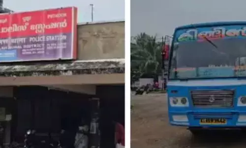 സ്വകാര്യബസിൽ നിന്നും തെറിച്ചുവീണ് അപകടം; വിദ്യാർത്ഥിനിക്ക് ഗുരുതര പരിക്ക്; ബസിനേയും ജീവനക്കാരെയും കസ്റ്റഡിയിലെടുത്തു; സംഭവം കൊട്ടാരക്കരയിൽ