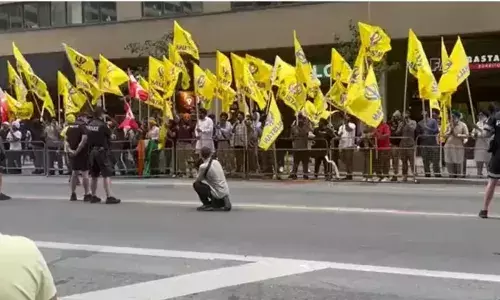 കാനഡയിലെ ഹിന്ദു ക്ഷേത്രങ്ങള്‍ സംരക്ഷിക്കണമെങ്കില്‍ 70,000 ഡോളര്‍ സെക്യൂരിറ്റി ഫീസ് നല്‍കണമെന്ന് കനേഡിയന്‍ പോലീസ് ആവശ്യപ്പെട്ടെന്ന്