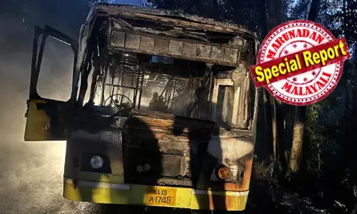 അട്ടത്തോടിന് സമീപം കെയുആര്‍ടിസി ജന്റം ബസ് തീപിടിച്ചു പൂര്‍ണമായും കത്തി നശിച്ചു; ആളപായമില്ല; കത്തിയത് പേരൂര്‍ക്കട ഡിപ്പോയിലെ ബസ്; റൂട്ടിലോടിക്കുന്നത് കാലപ്പഴക്കം ചെന്ന ബസ് എന്ന് ആക്ഷേപം