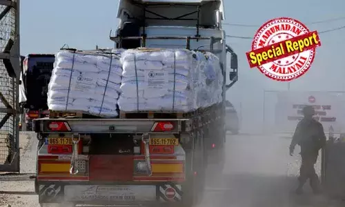 യുദ്ധക്കെടുതിയില്‍ പട്ടിണിയില്‍ വലഞ്ഞ് ഗാസയിലെ ജനങ്ങള്‍; ഭക്ഷണം കൊണ്ടുവന്ന വാഹനവും വെറുതെ വിട്ടില്ല; ഗാസയിലേക്ക് പ്രവേശിച്ച 109 ട്രക്കുകള്‍ കൊള്ളയടിച്ചു