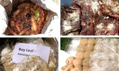 തൃശ്ശൂരിലെ ഹോട്ടലുകളിൽ ആരോഗ്യ വിഭാഗത്തിന്റെ പരിശോധന; 5 ഹോട്ടലുകളിൽ നിന്നും പഴകിയ ഭക്ഷണം പിടികൂടി; 21 എണ്ണത്തിന് നോട്ടീസ്