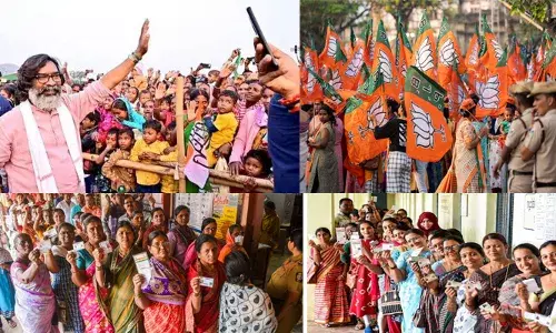 ഝാര്‍ഖണ്ഡില്‍ ജെ എം എം സഖ്യത്തെ അട്ടിമറിച്ച് ബിജെപി സഖ്യം അധികാരത്തിലേക്കെന്ന് ഭൂരിപക്ഷം എക്‌സിറ്റ് പോളുകളും; ഇന്ത്യ സഖ്യത്തിന് മേല്‍ക്കൈ നല്‍കുന്നത് രണ്ടുപോളുകള്‍ മാത്രം; 81 അംഗ സഭയില്‍ എന്‍ഡിഎ സഖ്യം പരമാവധി 53 സീറ്റ് വരെ നേടിയേക്കുമെന്ന് പ്രവചനം