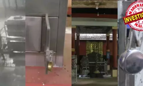 മുണ്ടും ബനിയനും ധരിച്ചെത്തിയ ഒരാള്‍, മാഹിയിലെ ക്ഷേത്രത്തിന്റെ ചുറ്റമ്പലത്തിലത്തിനുള്ളില്‍ കയറി ഓഫീസിലെ പൂട്ട് പൊട്ടിച്ച് പണവുമായി മുങ്ങി; ദൃശ്യങ്ങള്‍ പുറത്ത്; പോലീസ് അന്വേഷണം ആരംഭിച്ചു