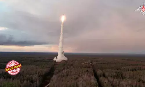 പുടിന്‍ ആണവ നയം പൊളിച്ചെഴുതിയതിന് പിന്നാലെ യുക്രെയിന് നേരേ ഭൂഖണ്ഡാന്തര ബാലിസ്റ്റിക് മിസൈല്‍ തൊടുത്തുവിട്ട് റഷ്യ; ചുവപ്പുരേഖ കടന്നാല്‍ പണി കിട്ടുമെന്ന് യുക്രെയിനും പാശ്ചാത്യ സഖ്യ രാഷ്ട്രങ്ങള്‍ക്കും മുന്നറിയിപ്പ്; യുദ്ധം തുടങ്ങിയ ശേഷം ഐസിബിഎം പ്രയോഗിക്കുന്നത് ആദ്യമായി; പോളണ്ടിനെ ആക്രമിക്കുമെന്നും ഭീഷണി